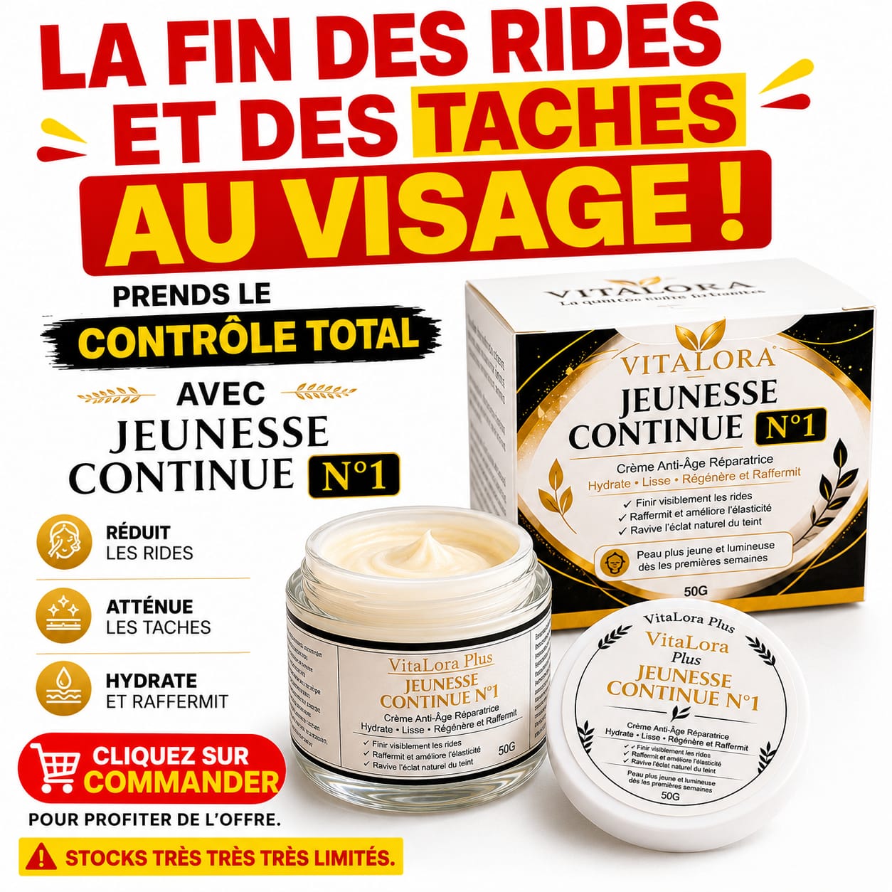 ADIEU AUX RIDES ET AUX VISAGES FROISSÉS ! RETROUVEZ L'APPARENCE D'UN VISAGE DE 45 ANS, MÊME À 80 ANS, AVEC JEUNESSE CONTINUE N°1.