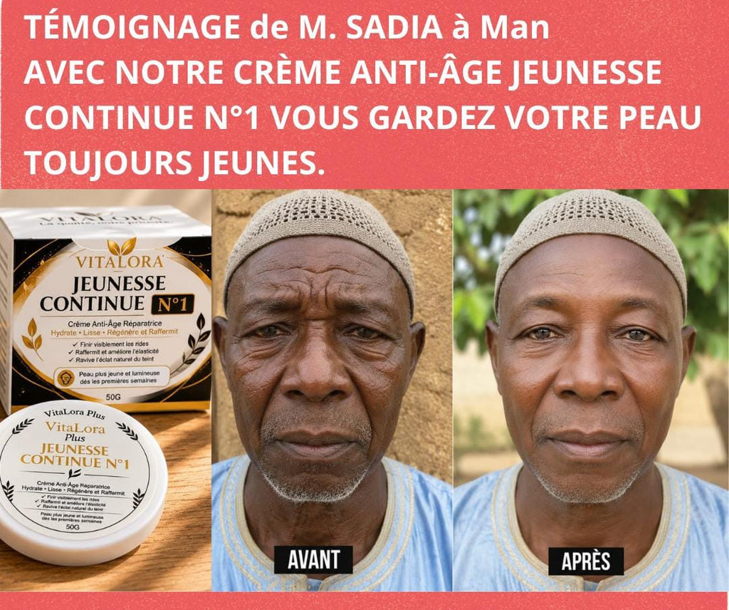 ADIEU AUX RIDES ET AUX VISAGES FROISSÉS ! RETROUVEZ L'APPARENCE D'UN VISAGE DE 45 ANS, MÊME À 80 ANS, AVEC JEUNESSE CONTINUE N°1.