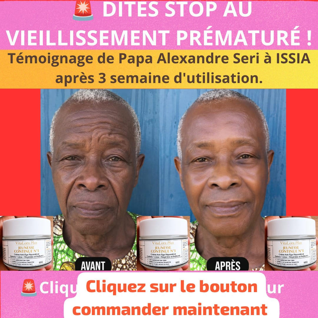 ADIEU AUX RIDES ET AUX VISAGES FROISSÉS ! RETROUVEZ L'APPARENCE D'UN VISAGE DE 45 ANS, MÊME À 80 ANS, AVEC JEUNESSE CONTINUE N°1.